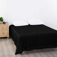 thumbnail image 2 of Elegant & Luxury Flat Bedsheets 1 Piece Only - Twin-XL Size Top Sheets - Ultra Soft 100% Egyptian Cotton & 400 Thread Count Sheet with 4" Inch Hem - Breathable Bed Top Sheets - Black Solid., 2 of 7