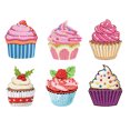 thumbnail image 3 of 6 Uds Acrílico Colorido Cupcakes 5D DIY Diamante Arte Imanes Manualidades para Adultos, 3 of 6