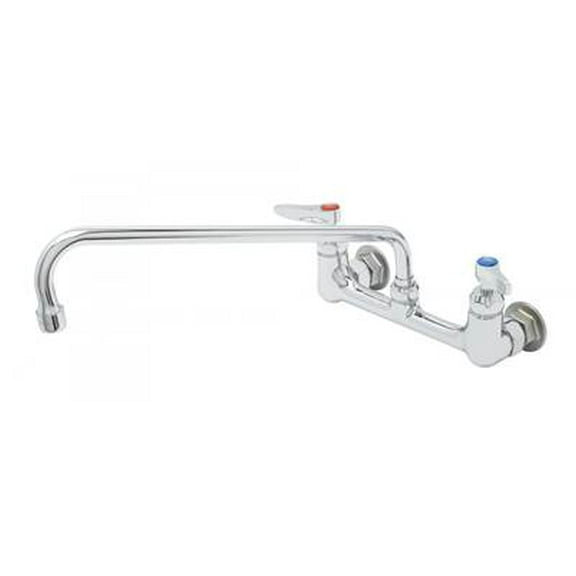 T&S Brass - 8'' Wall Mount Faucet, Cerama Cartridges, 18 '' Swing Nozzle, B-0199-01 Aerator
