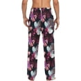 thumbnail image 6 of Men's Pajama Pants with Pockets Sleepwear Lounge Pants Stretch Casual Exotic Butterfly Tie Dye Print, 6 of 6
