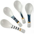 thumbnail image 4 of Soup Spoons Set of 4 Japanese Ramen Soup Spoons Porcelain Ch, 4 of 5