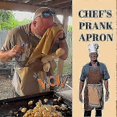thumbnail image 2 of Creative Chef's Prank Apron for Men, The Ultimate Novelty Gag Gift Funny Cooking Grilling BBQ Aprons, Surprise Hiding in Pocket, 2 of 5
