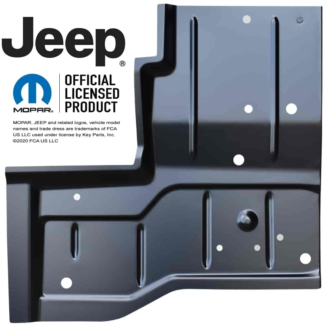 Key Parts 0480-228R Floor Panel 1976-1986 Jeep CJ7 1987-1995 Jeep Wrangler  YJ Re 