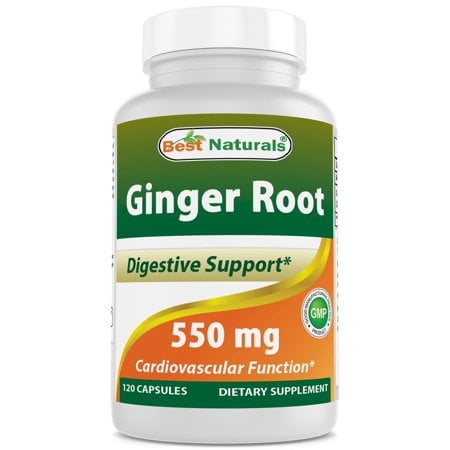 BEST NATURALS Ginger Root 550 mg 250 CAP (The Best Gainer Supplement)