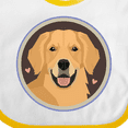 thumbnail image 4 of Inktastic Golden Retriever Dog Boys or Girls Baby Bib, 4 of 4