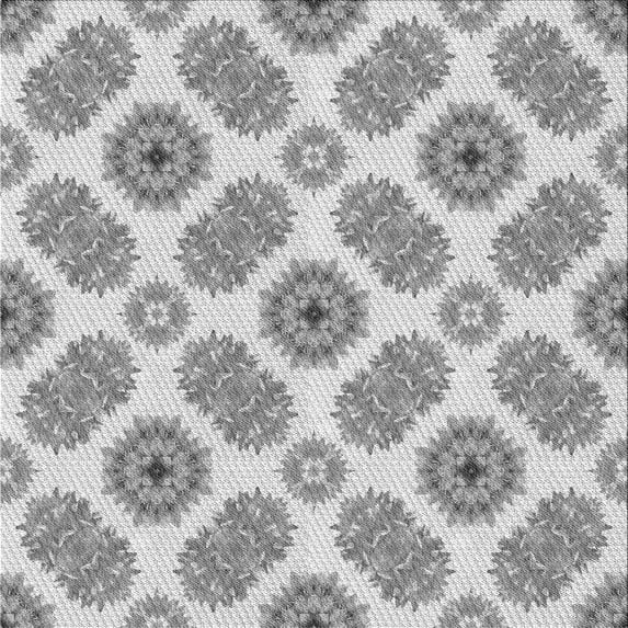 Ahgly Company Indoor Square Patterned Battleship Gray Area Rugs, 5' Square