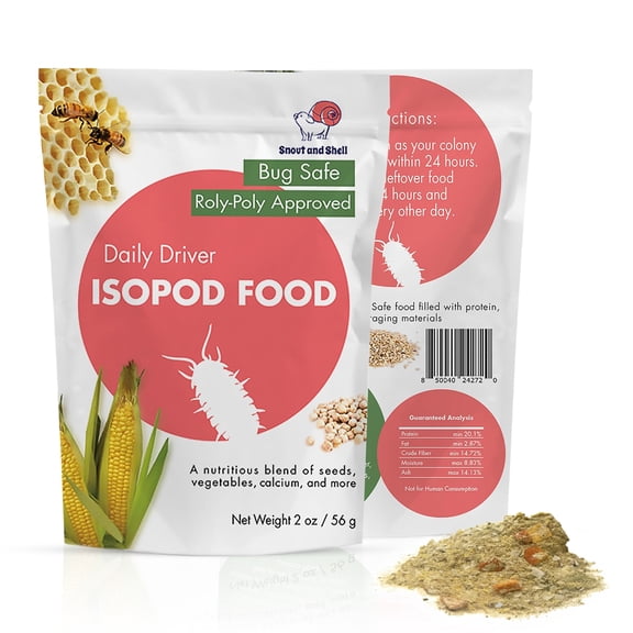 Snout and Shell Isopod Food A Bountiful Selection Crafted to Enrich Your Pet's Habitat and Diet (Daily Driver)