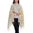 thumbnail image 2 of Haiem Travel Pattern Women's Long Blanket Scarf Chunky Oversized Winter Fall Warm Scarf Big Tartan Scarves Wrap Shawl Ladies Gifts, 2 of 8