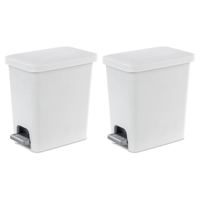 Bote de Basura Sterilite StepOn Rectangular 10L con Forro