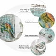 thumbnail image 6 of Coastal Turtle Waterproof Fabric Shower Curtain,Farmhouse Ocean Nautical Marine Life Waterproof Fabric Shower Curtain for Bathroom Curtains Bathtubs Hotel Shower Curtains with 12 Hooks Standard 66x72, 6 of 8