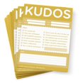 thumbnail image 1 of Trainers Warehouse Kudos for Teams Juego de 10 blocs de notas (dorado) | Inteligente y colorido: reconozca contribuciones grandes o pequeñas e inspire esfuerzos continuos | 4"" ancho x 5.5"" largo, 1 of 4