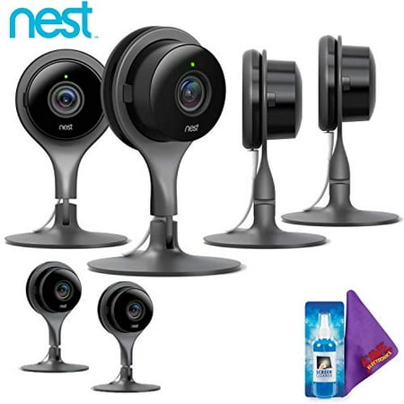 Restored Nest Cam Indoor Security Camera Pack Of 6 Full HD Video (Refurbished)