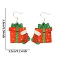 thumbnail image 3 of Qocolhg Christmas Decorations Indoor Outdoor, New Christmas Earrings Santa Claus Sparkling Pendant Earrings Funny Silvered Plated Earrings Christmas Gift, on Sale Clearance!, 3 of 6