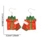 thumbnail image 3 of Fiudx Ofertas del día Nuevos pendientes navideños, pendientes colgantes brillantes de Papá Noel, divertidos pendientes plateados, regalo de Navidad, 3 of 6