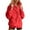 hwj# Watermelon Red, variant on Huowey Women Loose Sweatshirt Solid Color Quarter Button Down Long Sleeve Coat Casual Stand Collar Pullover Sweatshirt Top Soft Comfortable Blouse Streetwear