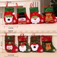 thumbnail image 3 of Calcetines rojos de Navidad, adornos de alce, oso, muñeco de nieve, bolsas de regalos para fiesta de año nuevo, chimenea, árbol de Navidad, colgante de punto, decoración del hogar, 3 of 4
