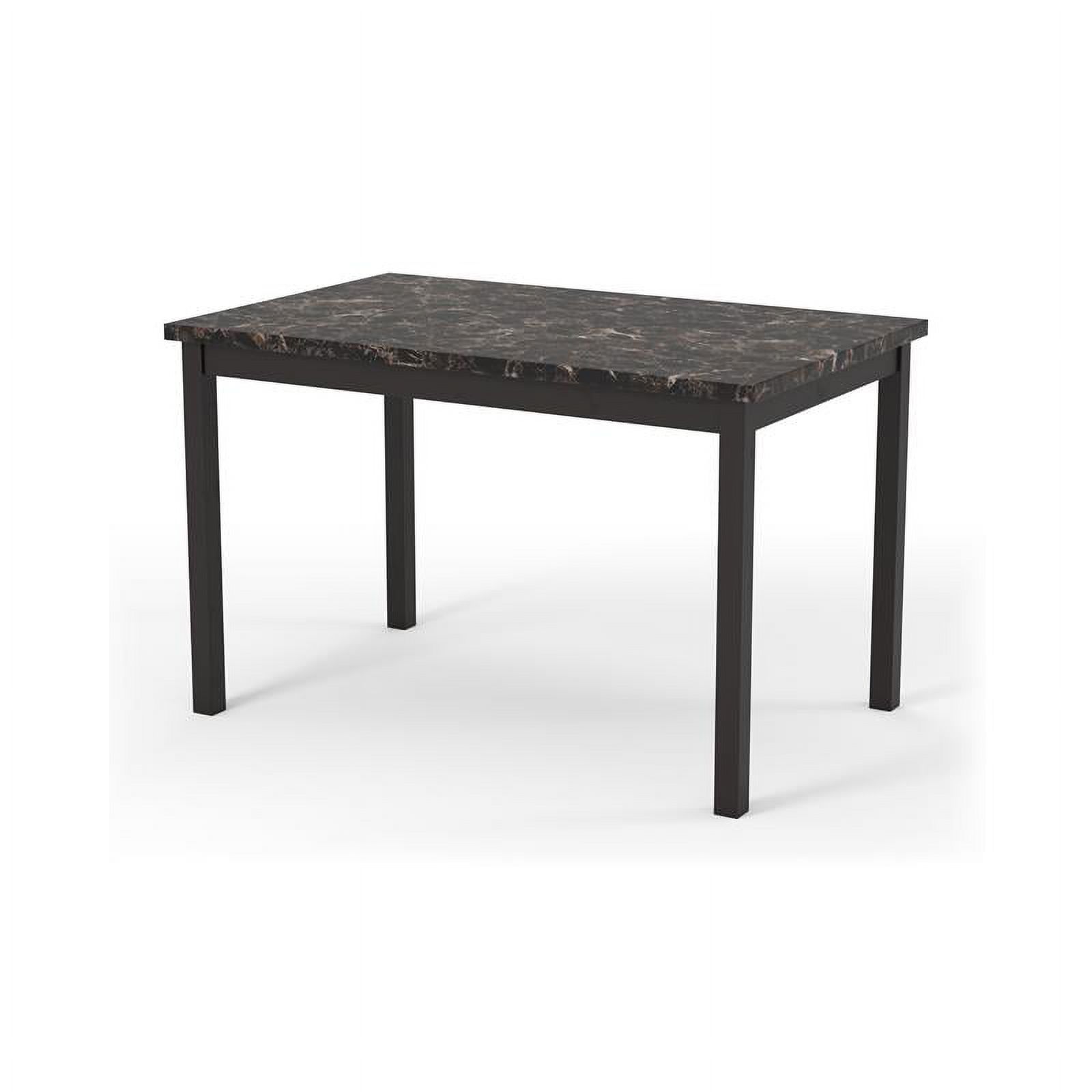 Furniture of America Maxson Transitional Metal 48-Inch Dining Table in Black - image 5 of 10
