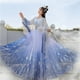 thumbnail image 2 of Conjunto de vestido de mujer con lentejuelas de estrellas Carol 2024 con degradado brillante, vestido tradicional chino Hanfu, fiesta de graduación, regalo formal de cumpleaños y Navidad, 2 of 4