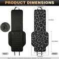 thumbnail image 6 of FOR U DESIGNS Grey Leopard Print 2pcs Car Seat Covers Automotive Seat Cover Diamond Quilted, Non-Slip, Easy to Install, Airbag Compatible, Washable Car Seat Protector for Truck SUVs, 6 of 7