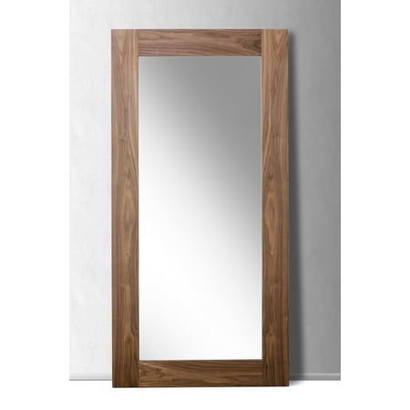 Walnut Veneer Mdf - Modern Walnut Floor Mirror