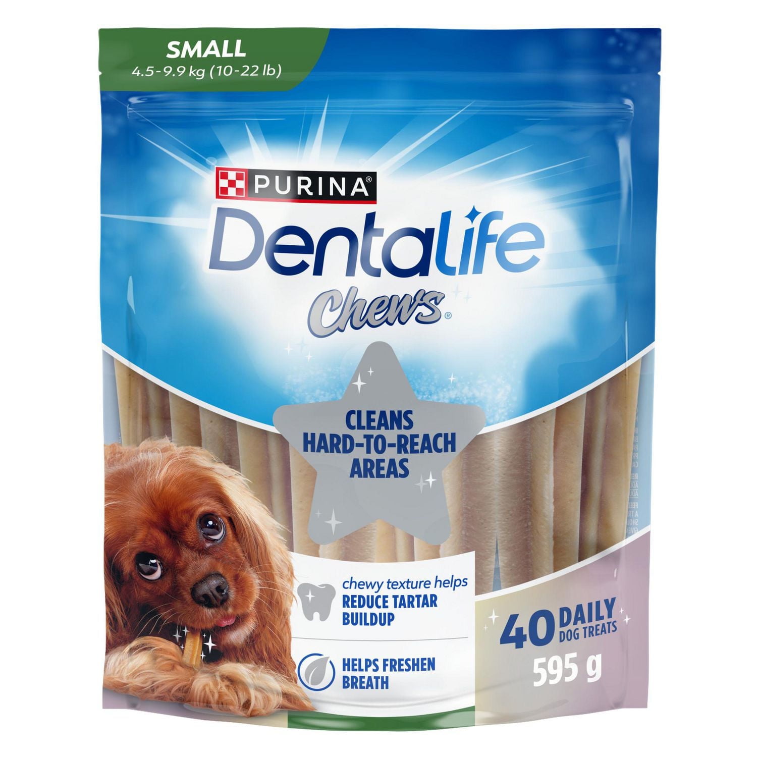 DentaLife Chews Gâteries Pour Petits Chiens Pour les Soins Buccodentaires Quotidiens 248-595g