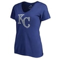 thumbnail image 2 of Women's Royal Kansas City Royals Static Logo V-Neck T-Shirt, 2 of 3