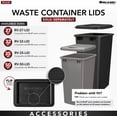 thumbnail image 6 of Rev-A-Shelf Double Pullout 50 qt. Kitchen Trash Can with Soft-Close, 5349-2150DM-218, 6 of 12