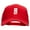 Red, variant on Domino Piece Embroidered High Profile Mesh Cap - White OSFM