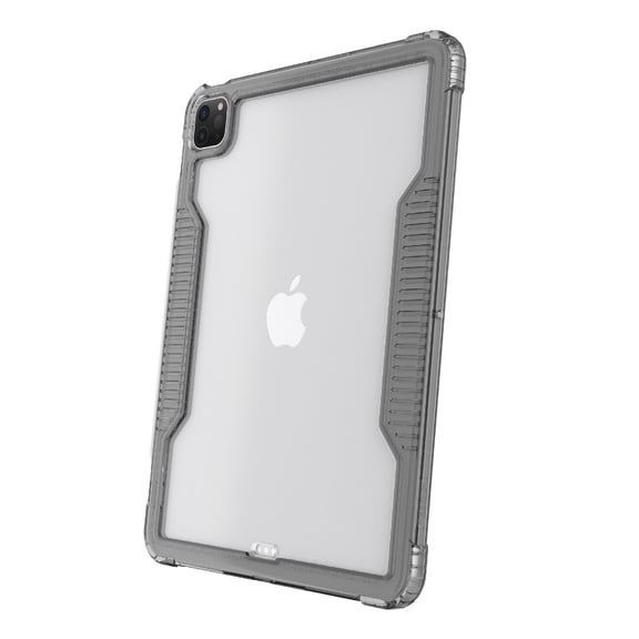 onn. Slim Rugged Tablet Case for iPad Air 11" (M3, M2) / iPad Air (4th, 5th generation), iPad Pro 11" (1st, 2nd, 3rd, 4th generation) - Gray/Clear
