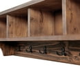 thumbnail image 4 of Alaterre Furniture Pomona Industrial 48 in. Solid Wood & Metal Coat-Rack With 6 Strong Coat Hooks and 4 Cubbies, 4 of 10
