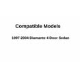 thumbnail image 3 of Passenger Right Side Front Door Window Door Glass Compatible with Mitsubishi Diamante 4 Door Sedan 1997-2004 Models, 3 of 4