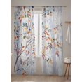 thumbnail image 5 of Sheer Curtains 108 Inches Long 2 Panels Set for Living Room, Colorful Leaves Semi Sheer Curtains for Windows, Modern Abstract Spring Nature Tree Branch Voile Window Treatments Rod Pocket Curtain, 5 of 7