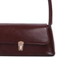 thumbnail image 2 of Yibooy Women Shoulder Bag Casual Retro Tote Bag PU Leather Underarm Bag (Dark Brown), 2 of 10