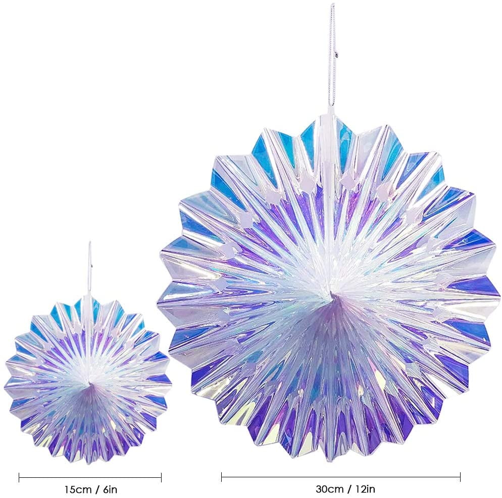 Holographic Honeycomb Foil Hanging Decoration (3 Pack)