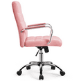 thumbnail image 5 of Yaheetech Mid-Back PU Leather Adjustable Office Chair with Arms, Pink, 5 of 8