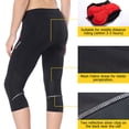 thumbnail image 5 of Santic Women's Cycling Shorts Padded Bicycle Capris Biking Pants Bike Tight Breathable, 5 of 7
