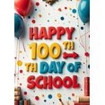 thumbnail image 3 of LUUFILx Happy 100th Day of School Banner Backdrop for Classroom Decorations Celebration Party Supplies Photography Props School Event Background, 3 of 7