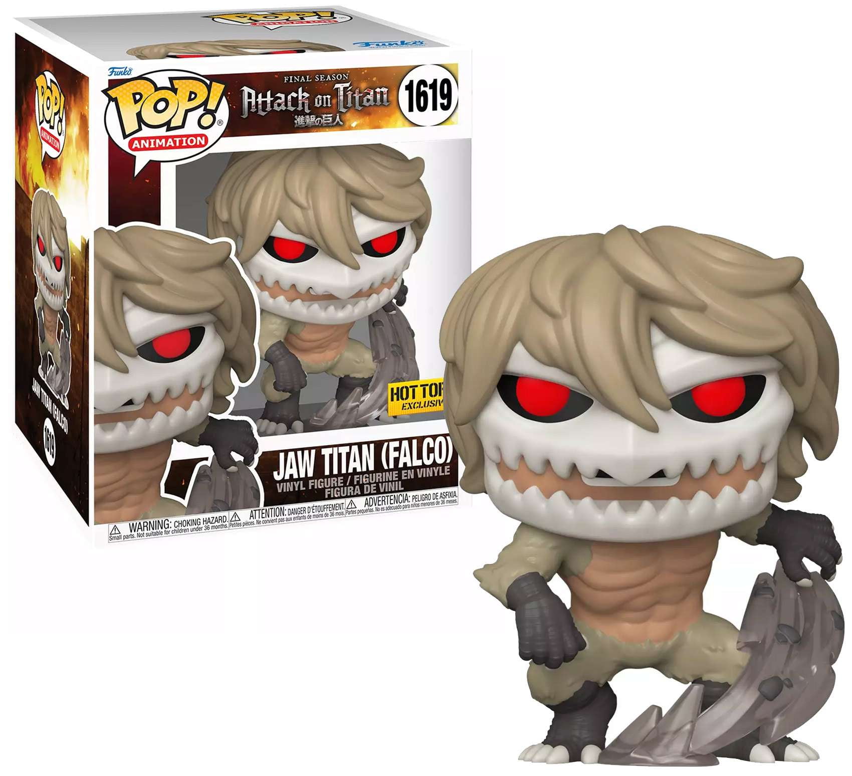 Funko Pop #22 Attack on Titan cheapest Eren Form Black Eyes (imperfect box) Authentic