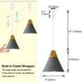 thumbnail image 3 of Kiven J-Type Modern Metal Juno Track Pendant Light with Built-in Cable Wrapper, 3 of 7