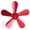Red, variant on NFTIGB 5 Blades Stove Fan Blade Aluminium Alloy Heat Powered Stove Fan Blades Replacement for Fireplace Fan Black (7.48 inches / 19 cm)