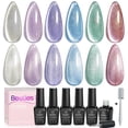 thumbnail image 1 of Esmalte de uñas Beetles Cat Eye Gel, 6 colores, purpurina con imán, 1 of 7