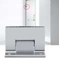 thumbnail image 4 of Soporte Sin Marco Puerta De Ducha De Pared A Vidrio Bisagra De Montaje En Pared Abrazadera De Bisagra De Ducha De 90 Grados Con Media Placa Para Puertas De Vidrio Templado 8-10, 4 of 7