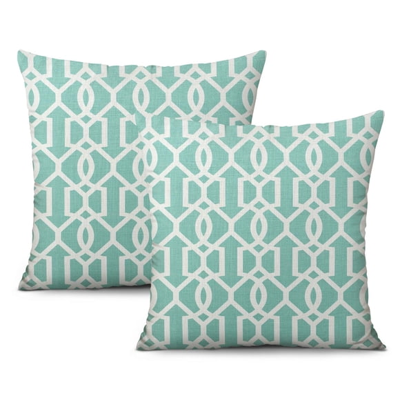Housses de Coussins Décoratives Style Ferme Chic en Gris et Beige, Lot de 2, 16x16 Pouces – Modernisez Votre Espace de Vie