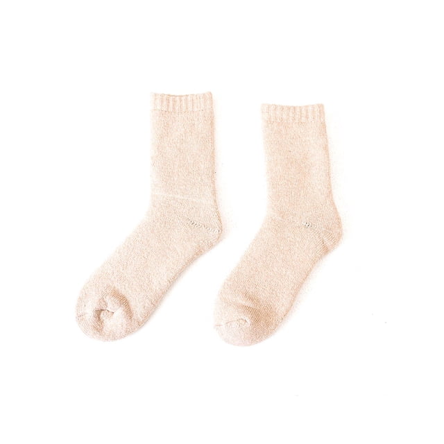 Guardurnaity 1 par de calcetines cálidos gruesos de Color sólido cómodos de invierno para el hogar, oficina, trabajo, correr, Camping, ciclismo, Medias Hombre caqui Guardurnaity AP013175-05