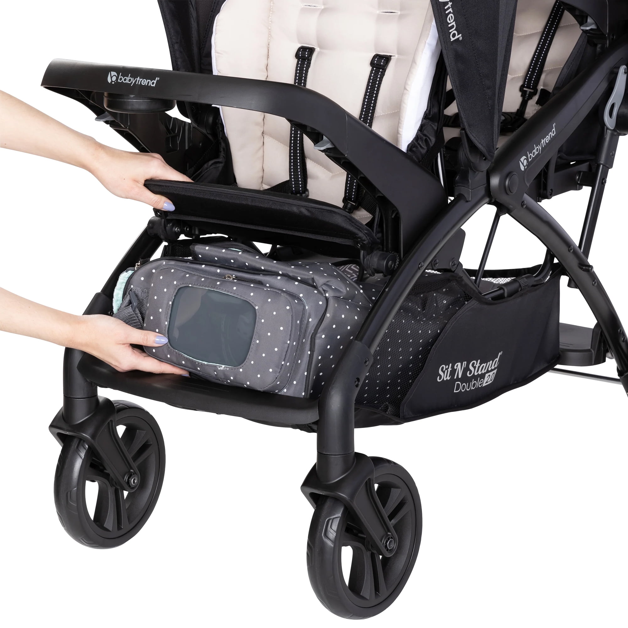 Coche Doble Sit N' Stand Onyx Baby Trend