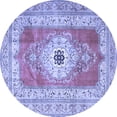 thumbnail image 1 of Ahgly Company Indoor Round Persian Blue Traditional Area Rugs, 7' Round, 1 of 4