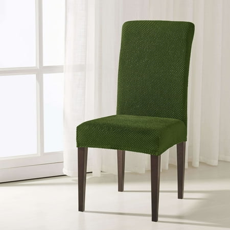 Subrtex Jacquard Dining Room Chair Slipcovers Sets Stretch Chair Furniture Protector Covers Removable Washable Elastic Parsons Chair Cover For