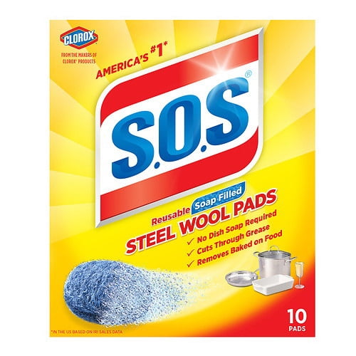 Clorox S.O.S Reusable Soap Filled 18 Steel Wool Pads