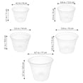 thumbnail image 2 of MERRYHAPY 5Ud Macetas Transparentes Para Con Agujeros De Drenaje Y Ventilación Para Jardín Y Interior, 2 of 8