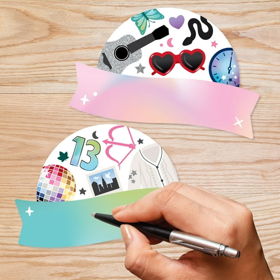 Big Dot of Happiness In Our School Era - DIY Blank Paper Desk or Locker Labels - Classroom Name Tags - Set of 32